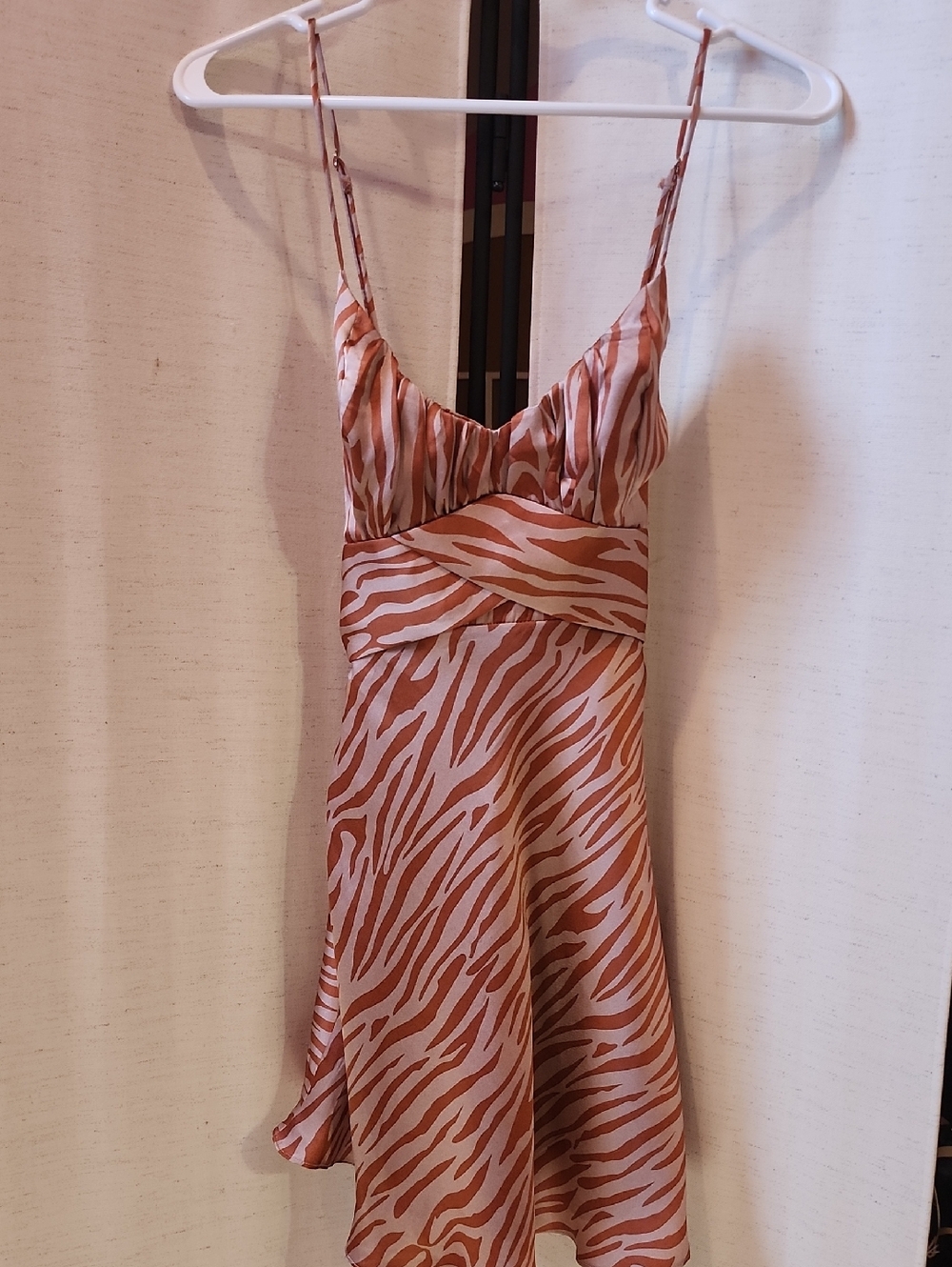 Pink/Orange Zebra Print Dress